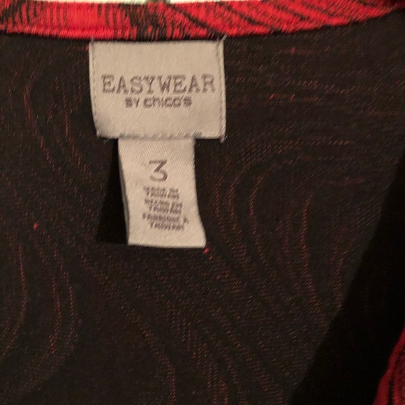 Easywear Chico’s Jacket Cardigan 3/4 Sleeve size 3 - Picture 4 of 5